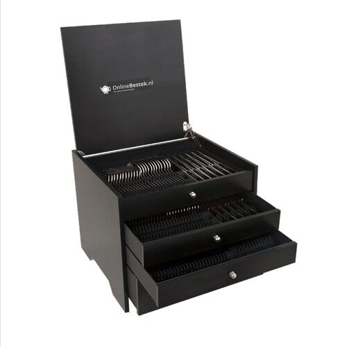 Dalper bestekkist bestekkist cube 130-delig