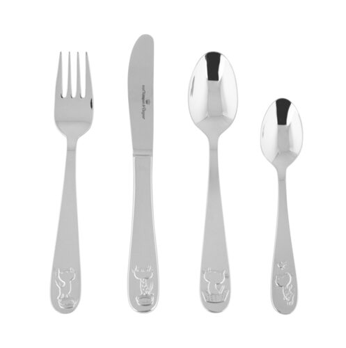 Kempen & Begeer Pim & Pom Kinderbestek 4-delig (online) kopen? | OnlineBestek.nl