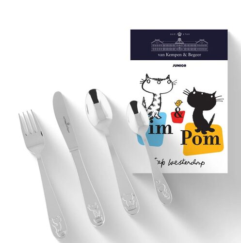 VKB Pim & Pom Kinderbestek 4-delig (online) kopen? | OnlineBestek.nl