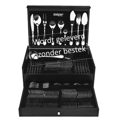 dalper bestekkist 128 delen open