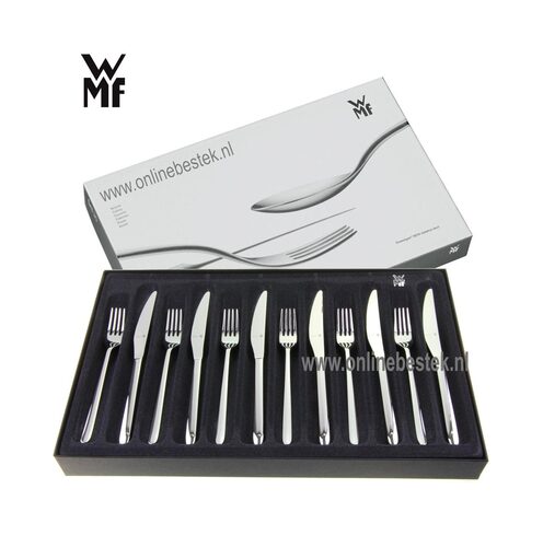 wmf corvo ontbijtbestek 12 delig 6 persoons 1158566330