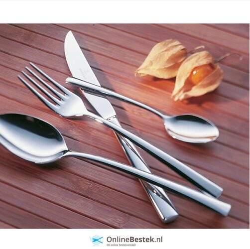 Villeroy en Boch Piemont bestekset 4-delig art. nr. 1262649003 sfeer hout