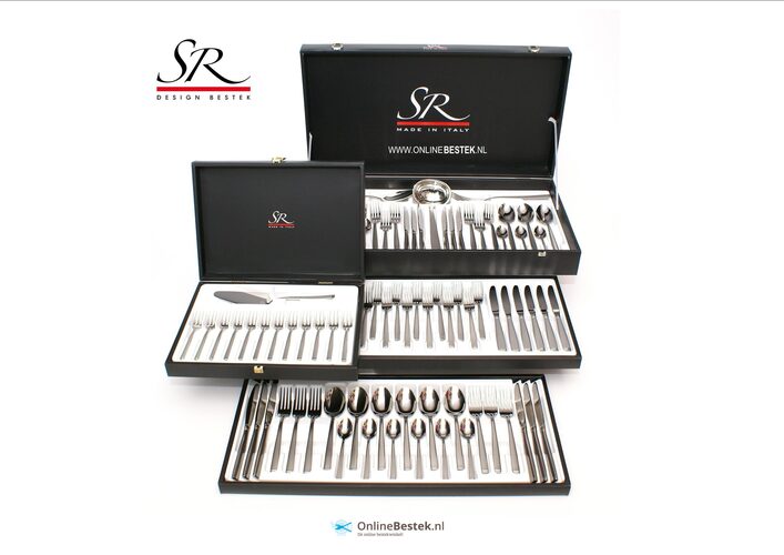 sr-design treso bestekset 88 delig 12 persoons