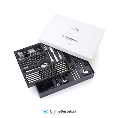 Keltum Hollands Glad bestekset 63-delig, 6-persoons